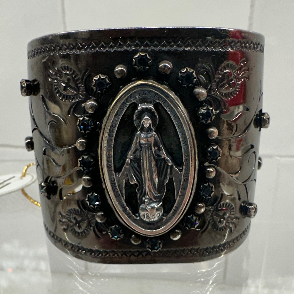 Virgins Saints & Angels Milagrosa Gunmetal Cuff